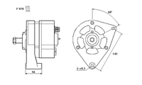 ALTERNATORE CA616IR A070