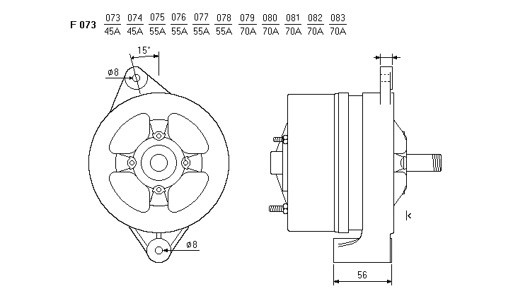 ALTERNATORE CA158IR