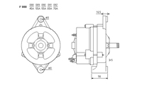 ALTERNATORE CA128IR A088