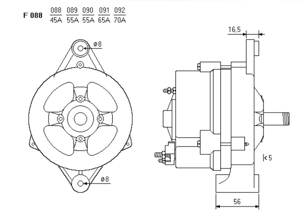 ALTERNATORE CA99IR