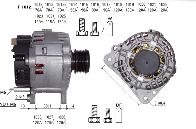 ALTERNATORE CA1478IR