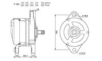 ALTERNATORE CA129IR A104