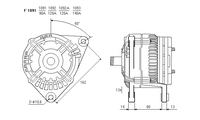 ALTERNATORE CA1557IR A1091