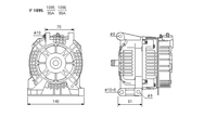 ALTERNATORE CA1342IR A1095