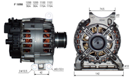 ALTERNATORE CA1876IR A1100