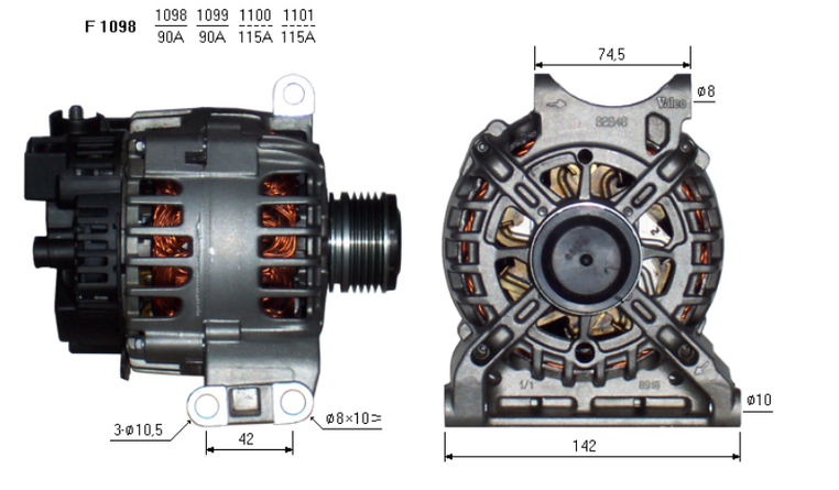 ALTERNATORE CA1876IR