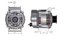 ALTERNATORE CA1676IR A1110