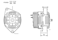 ALTERNATORE CA1629IR A1114