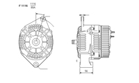 ALTERNATORE CA1472IR A1116