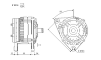 ALTERNATORE CA1854IR A1118