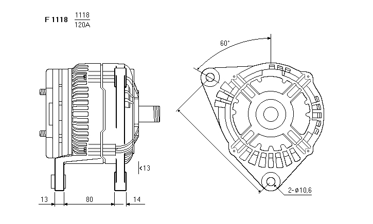 ALTERNATORE CA1854IR