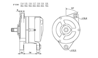 ALTERNATORE CA127IR A114