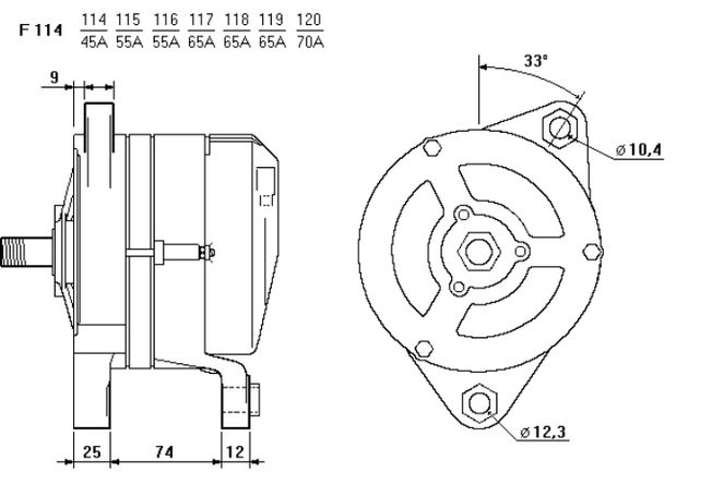 ALTERNATORE CA252IR