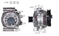 ALTERNATORE CA1701IR A1157