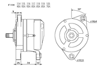 ALTERNATORE CA822IR A116