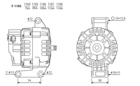 ALTERNATORE CA1639IR A1164