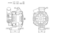 ALTERNATORE DRA0134 A1177