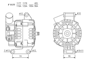 ALTERNATORE TG12C013 A1178