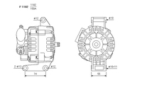 ALTERNATORE CA1911IR A1182