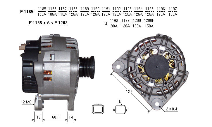 ALTERNATORE CA1829IR
