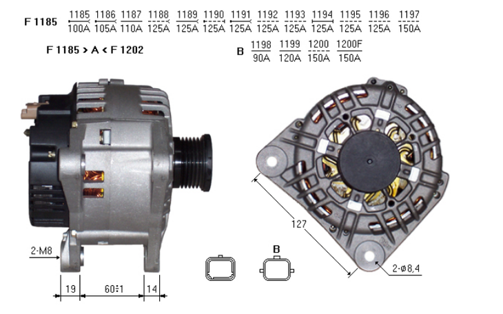 ALTERNATORE CA1645IR