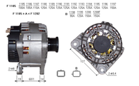 ALTERNATORE CA1661IR A1191C
