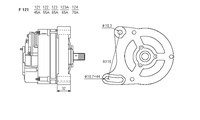 ALTERNATORE CA350IR A121