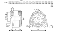 ALTERNATORE CA1768IR A1210