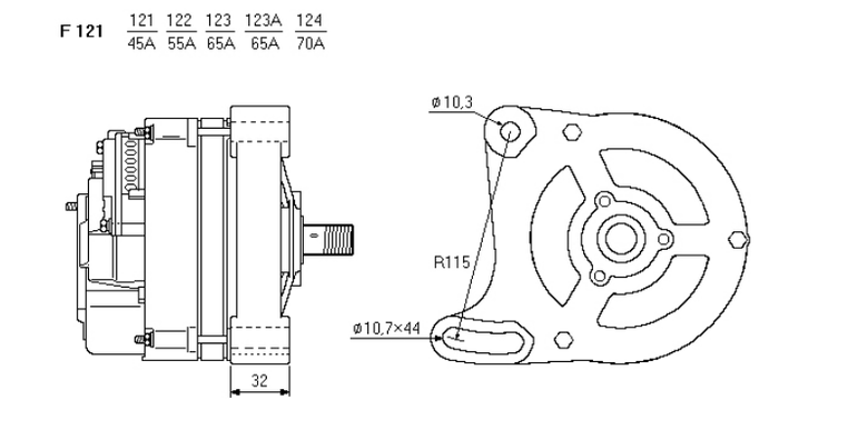ALTERNATORE CA851IR