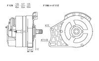 ALTERNATORE DRA4229 A125