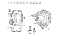 ALTERNATORE CA1442IR A1274