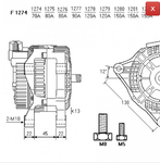 ALTERNATORE CA1509IR A1280