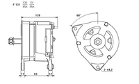 ALTERNATORE CA1345IR A130