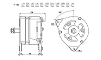 ALTERNATORE  CA126IR A133