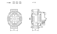 ALTERNATORE CACA1916IR A1360