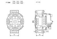 ALTERNATORE CA2068IR A1361