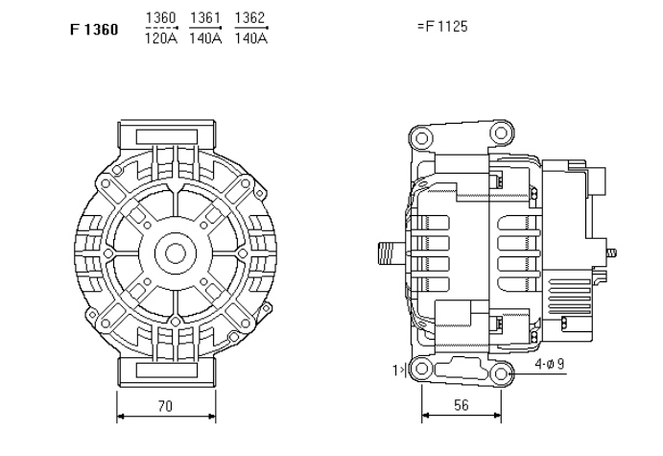 ALTERNATORE CA2068IR
