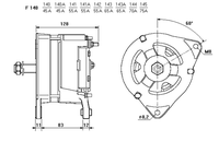 ALTERNATORE CA650IR A143A