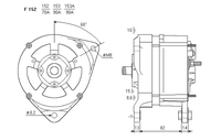 ALTERNATORE CA1686IR A153A