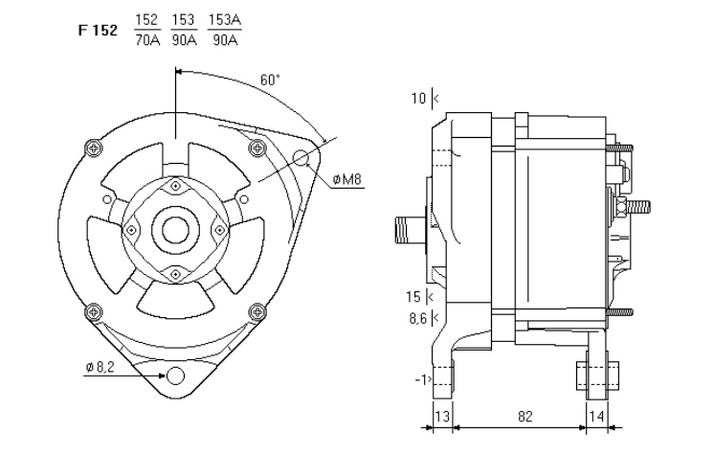 ALTERNATORE CA1686IR