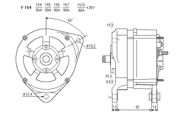 ALTERNATORE CA846IR