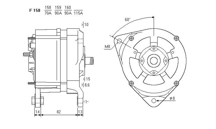 ALTERNATORE CA225IR