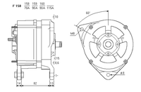 ALTERNATORE CA324IR A160