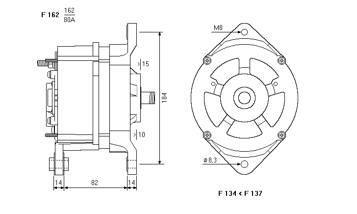 ALTERNATORE CA323IR