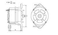 ALTERNATORE CA644IR A163