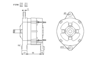 ALTERNATORE CA634IR A210