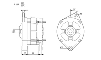 ALTERNATORE CA632IR A223
