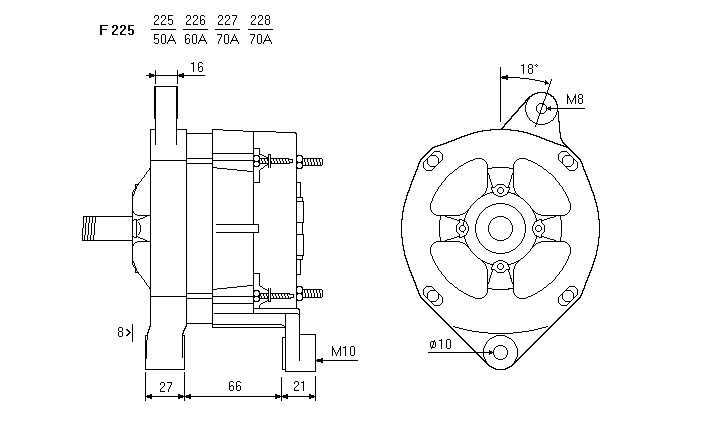 ALTERNATORE CA150IR