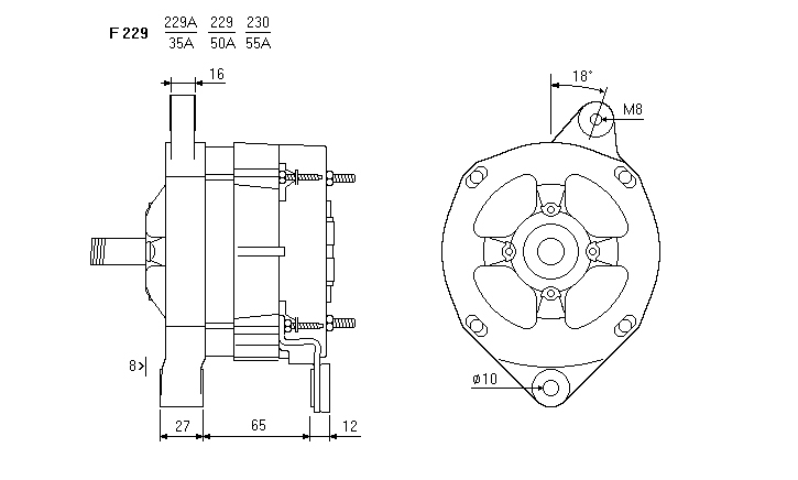 ALTERNATORE CA165IR