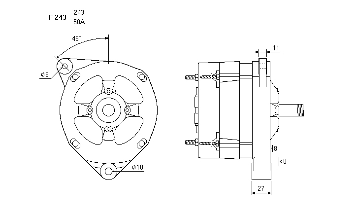 ALTERNATORE CA303IR